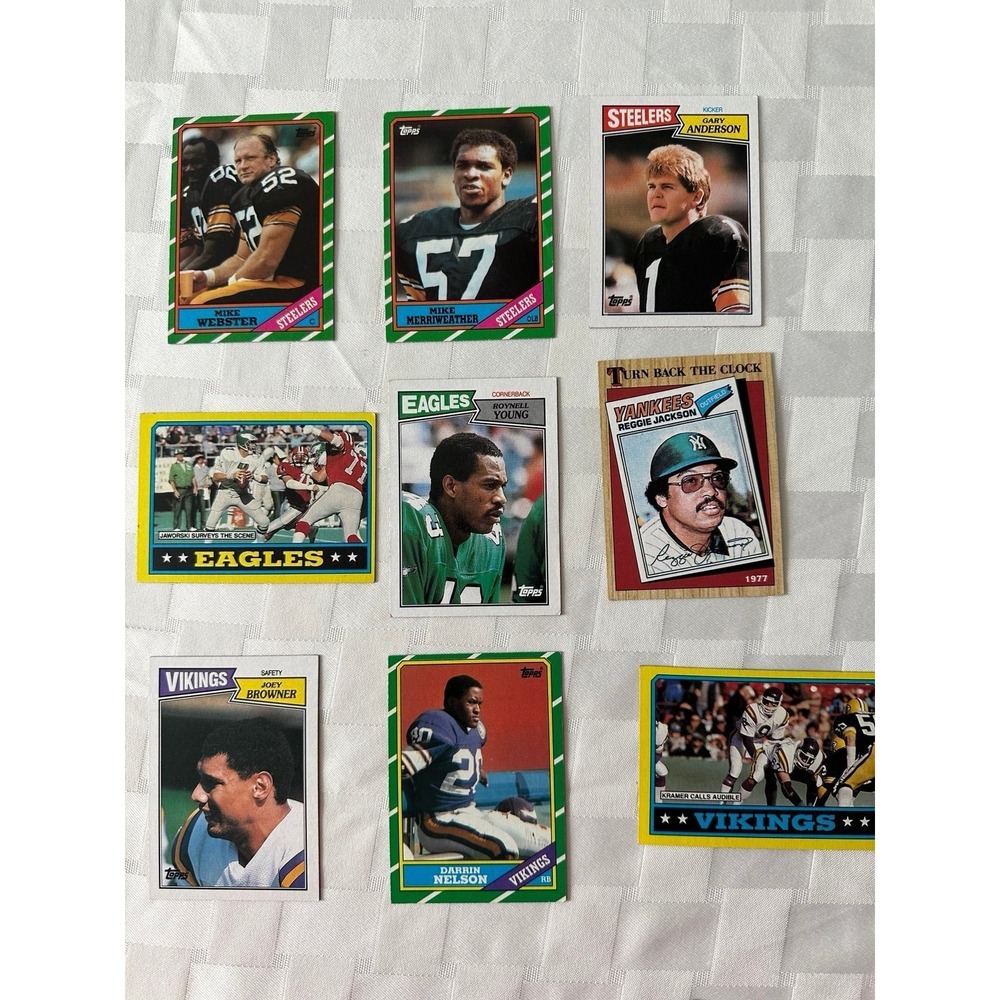 Topps football cards 1986 & 1987 x 62 cards